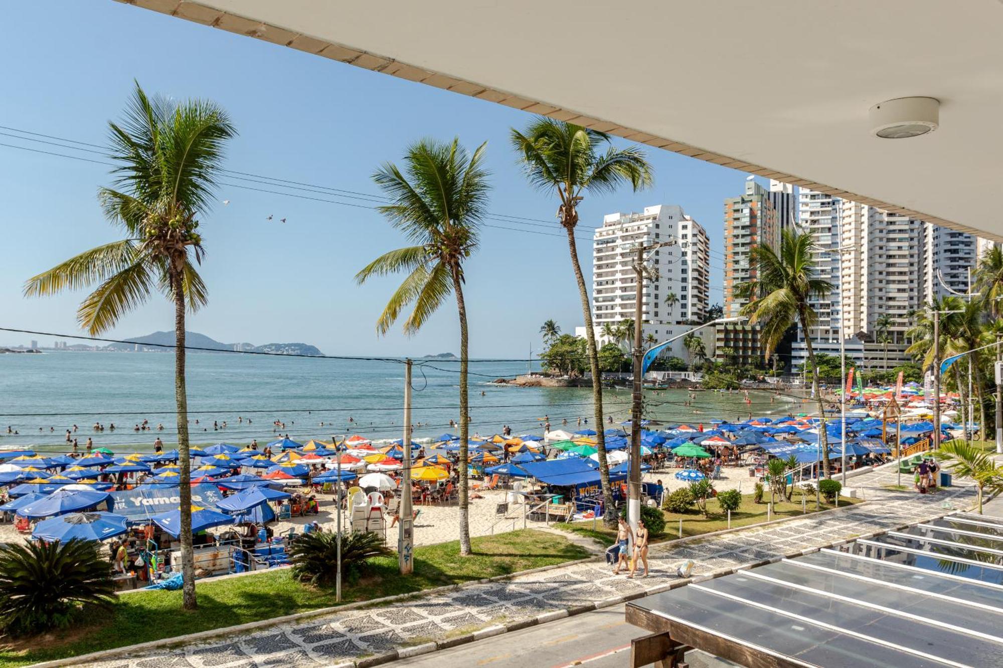 Apto - Predio De Frente Para Praia - Asturias - Guaruja - 2 Vagas Garagem - Wi-Fi E Ar Condicionado Екстер'єр фото